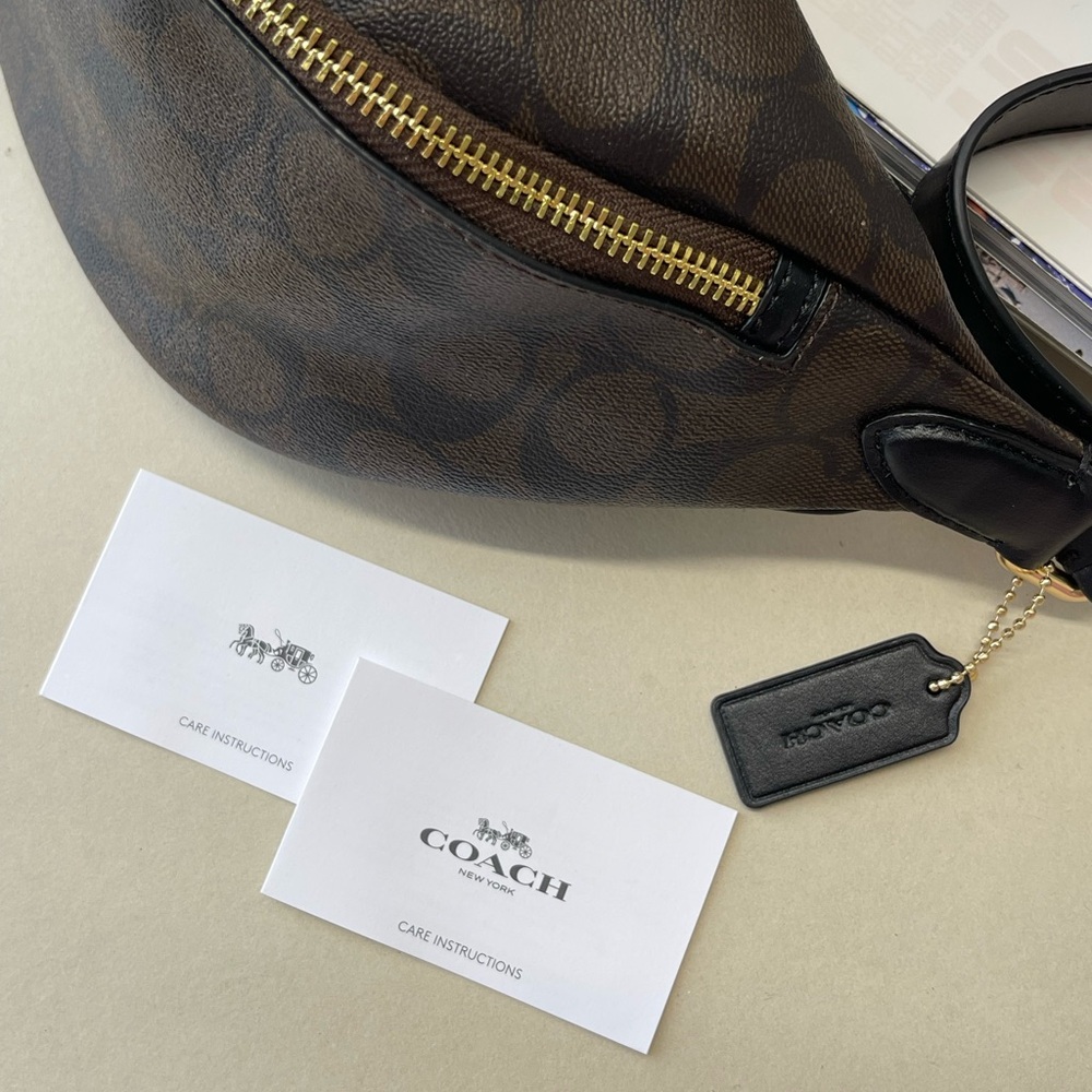 (new+tag) Coach belt bag women monogram signature leather - Picture 10 of 11